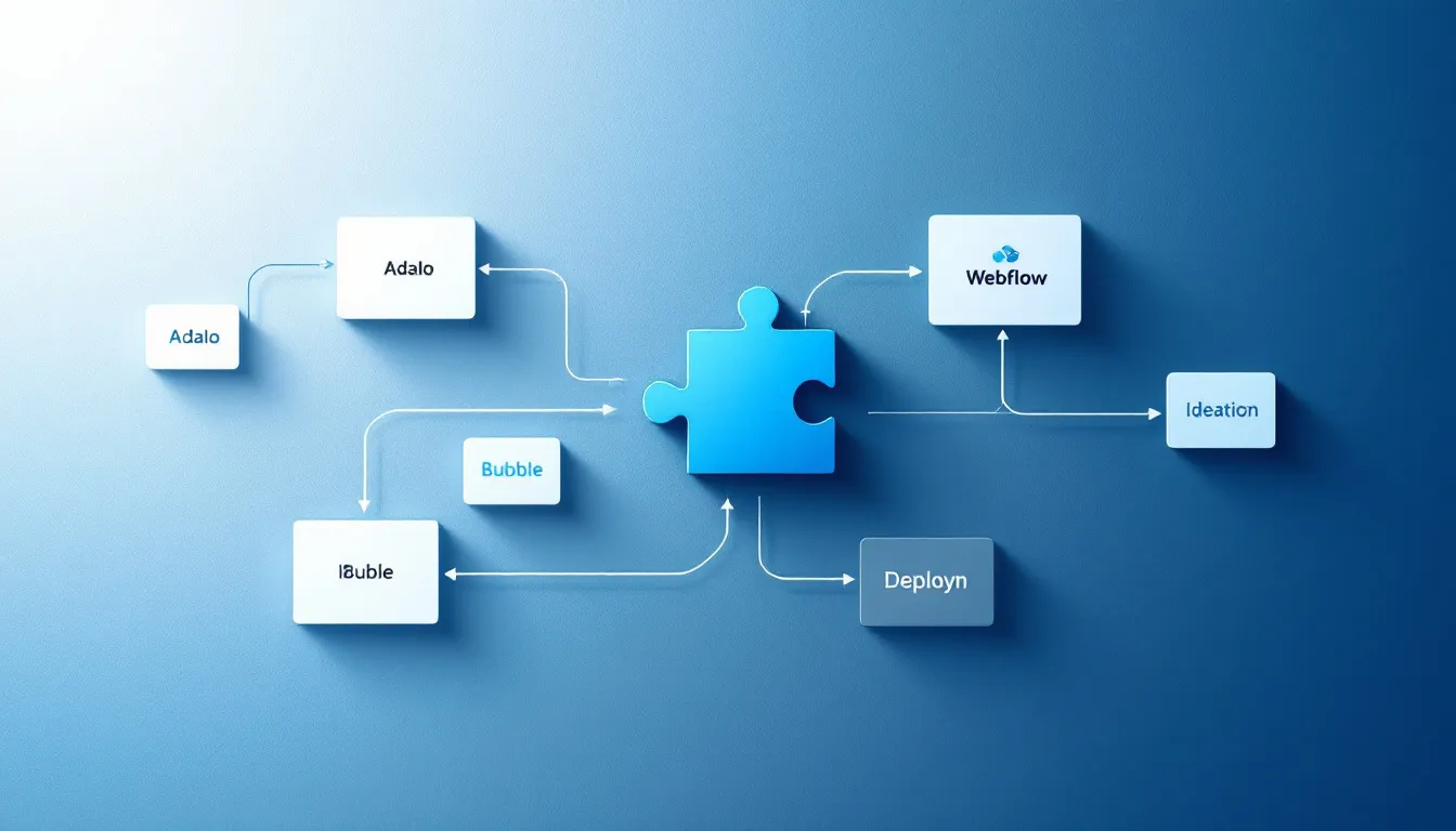Un diagramme sur la sélection d'applications no code.