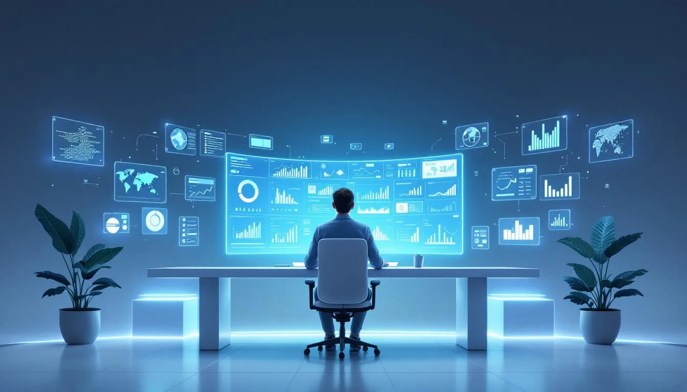 Une synergie entre un business analyst et des données dans un environnement de travail.